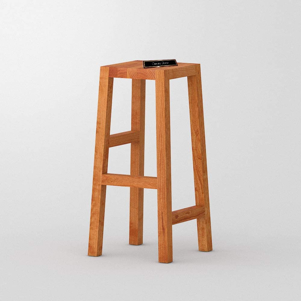 ODEJIA Classic Solid Wood Saddle - Seat Kitchen Counter Stool Set of one - ODEJIA Bar Stool