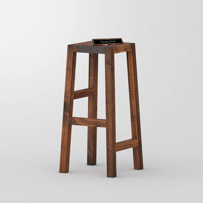 ODEJIA Classic Solid Wood Saddle - Seat Kitchen Counter Stool Set of one - ODEJIA Bar Stool