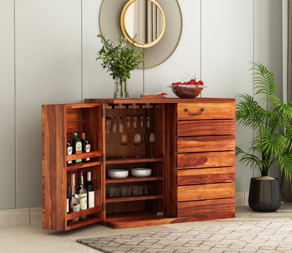 Odejia Furniture Bar Cabinet Dimensions (Cm): L 86.4 x W 40.6 x H 76.2 - ODEJIA Bar Cabinet