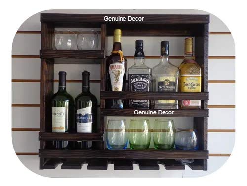 Odejia Furniture Bar Cabinet for Space Wine Glass Holder Extra Large Hold 8 Bottles and 12 Wine Glass - ODEJIABar Cabinet