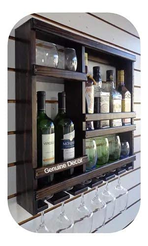 Odejia Furniture Bar Cabinet for Space Wine Glass Holder Extra Large Hold 8 Bottles and 12 Wine Glass - ODEJIABar Cabinet