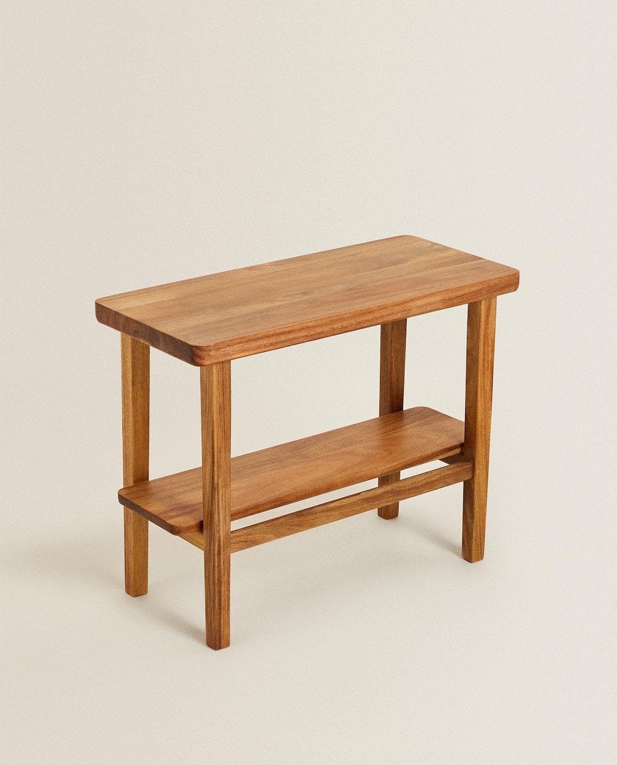 ODEJIA Handcrafted Wooden Side Table – 21"x9.8"x16.9", Natural Finish - ODEJIA End Table